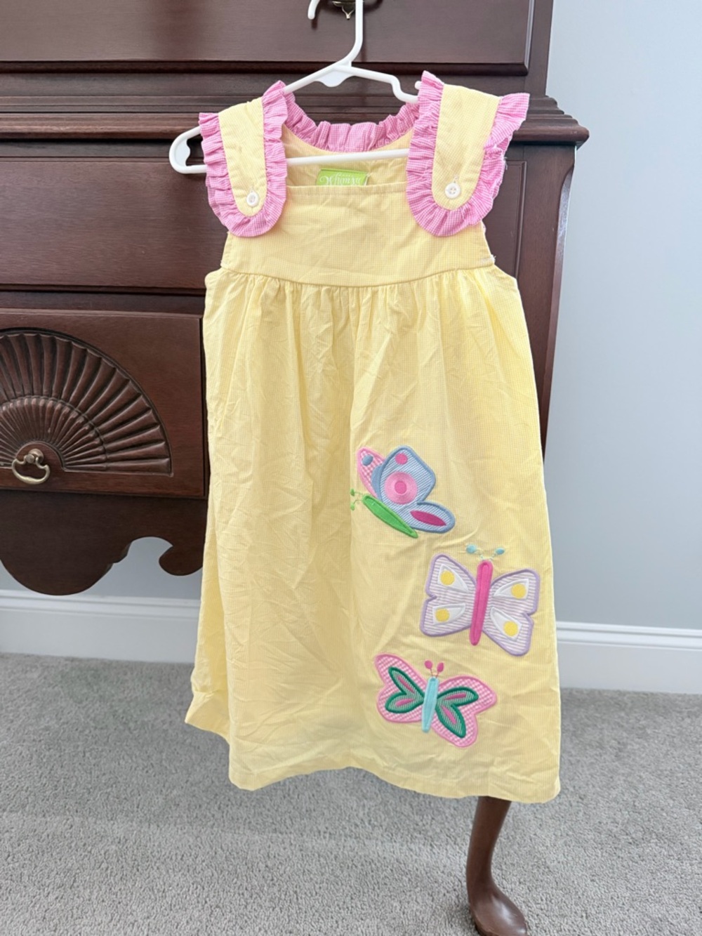 Classic Whimsy Butterfly Appliqué Dress